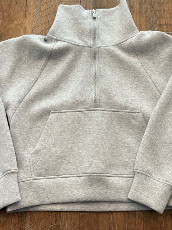CALIA by Carrie Underwood Tops - CALIA’s Women’s Soft Scuba 1/4 Zip Pullover Color Light Gray Size Small